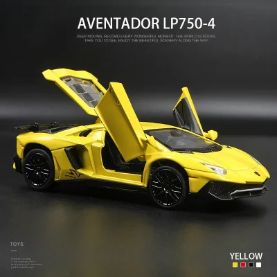lp750-3 LP770 LP750 Модель литья под давлением из 1:32 сплава, автомобильный звуковой свет, игрушка для автомобиля, миниатюрная модель машинки, игрушки для детей, подарок - Цвет: lp750-3