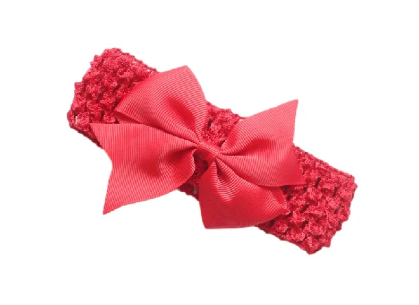 2018 Новые Детские аксессуары повязка на голову с кружевным бантом вязаные