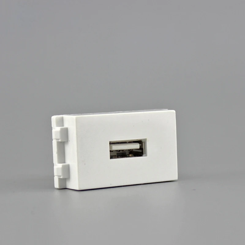 Женский разъем USB2.0 разъем 23x36 мм Слот Подходит для пустой панели розетки
