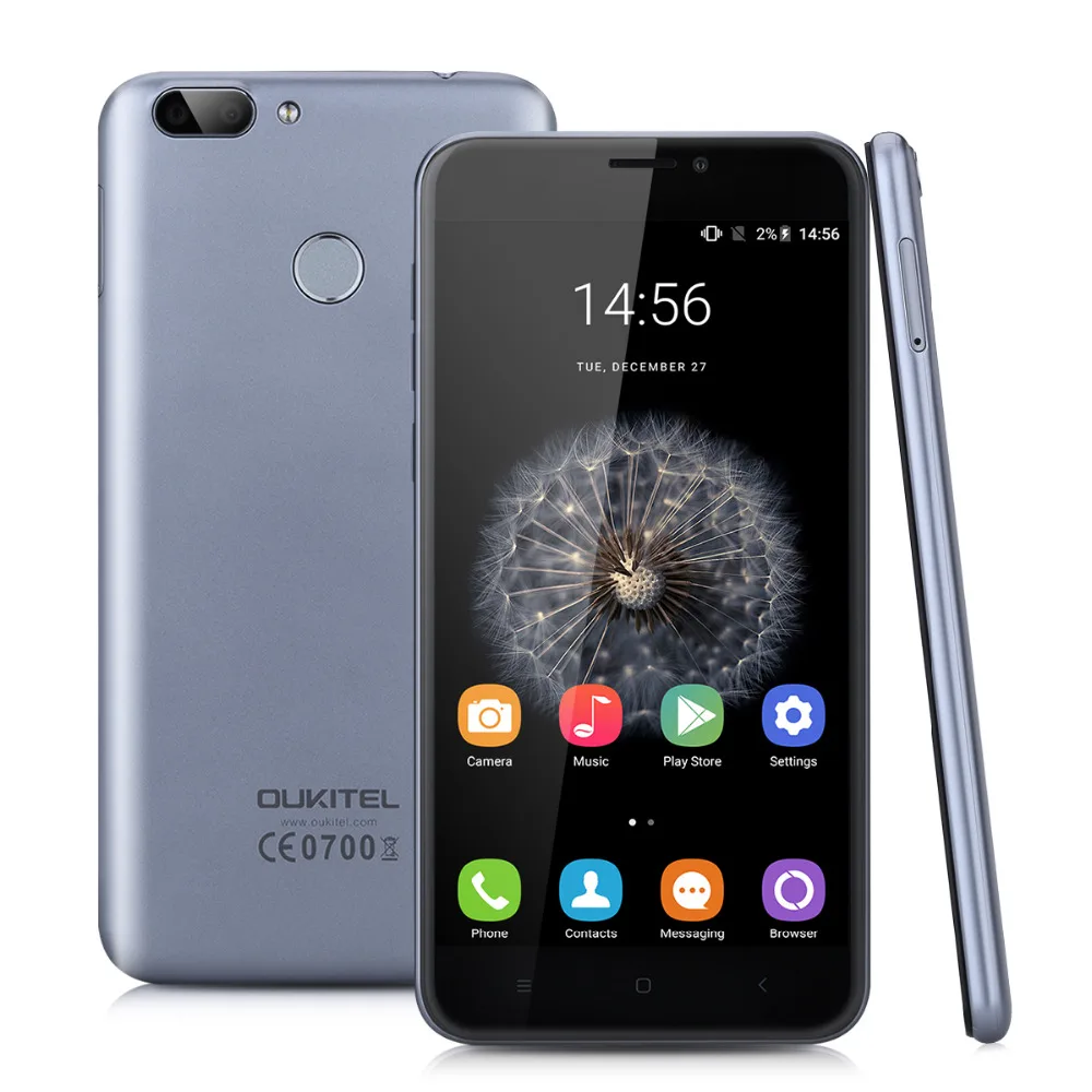 Оригинальный Oukitel U20 плюс красный тираж Android 6 0 MTK6737T 4 ядра 2G Оперативная память 16G