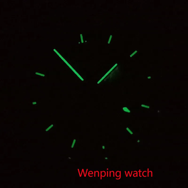 Мужские кварцевые часы с хронографом 40 мм отполированный вручную чехол кожаным