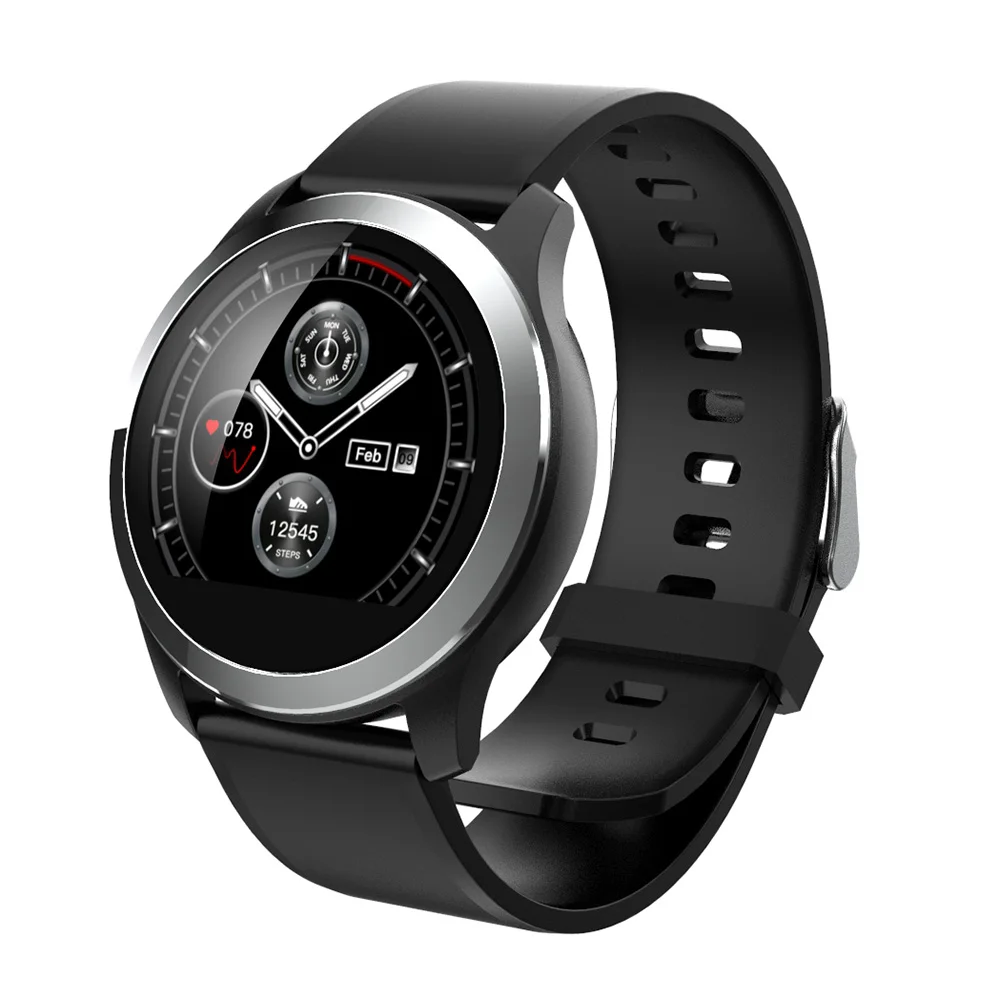 LEMFO Smart Watch Men PPG+ ECG IP68 Waterproof Heart Rate Blood Pressure Sport Smartwatch For Android IOS Phone Aged - Цвет: Black
