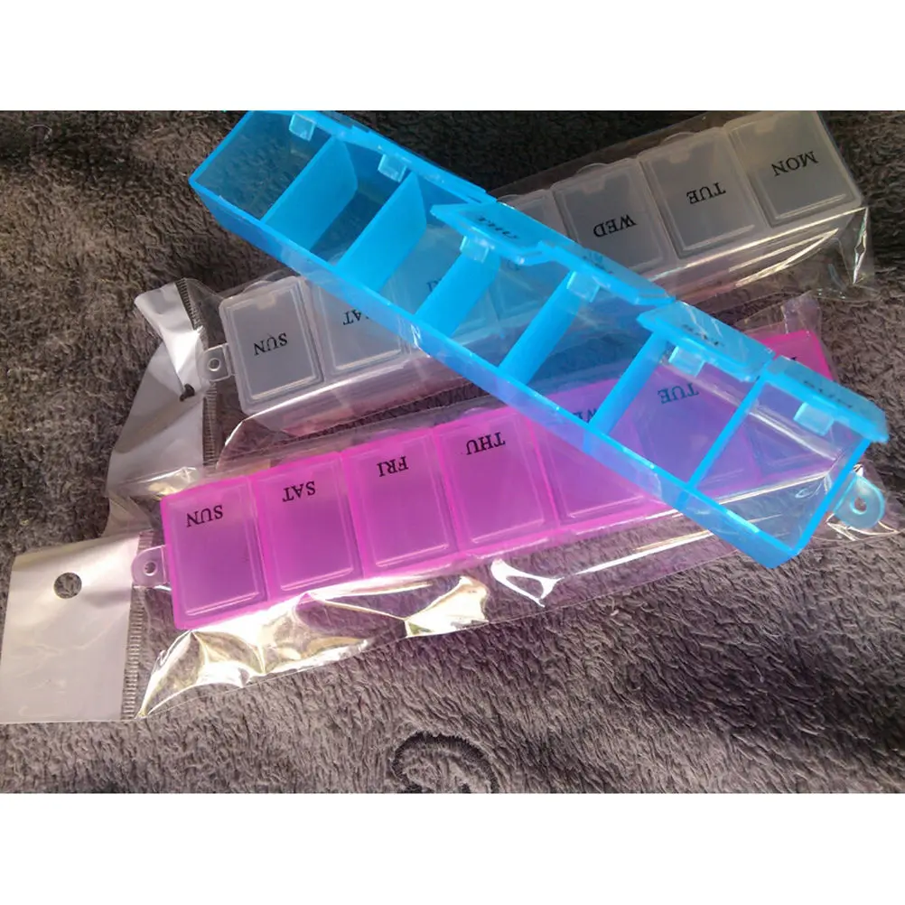 Еженедельник 7 дней таблетки коробка держатель органайзер хранилище лекарств