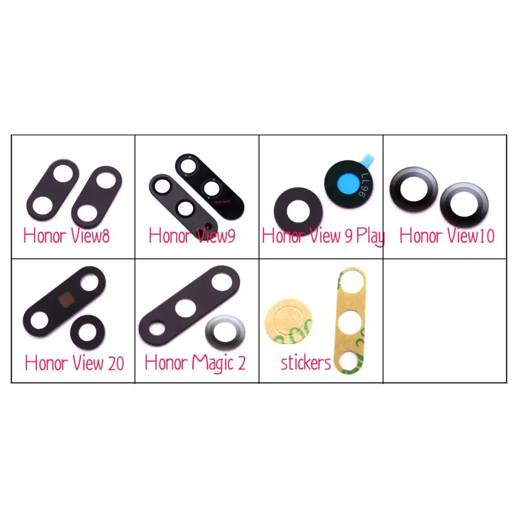 L задний тыловой объектив камеры стекло Замена для Huawei Honor View 8 9 10 20 Magic V8 V9 V10 V20 honor