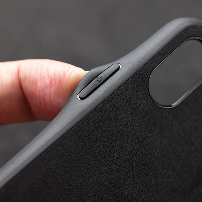 Чехол для телефона Apple iPhone 7 plus 8 X XR XS Max чехол роскошный кожаный автомобиля ALCANTARA |