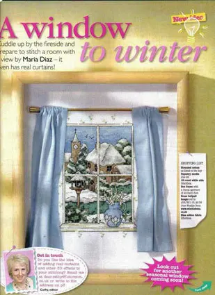 

Free delivery Top Quality popular counted cross stitch kit a window to winter snow