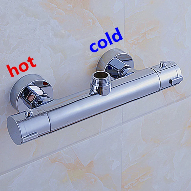 Высококачественный латунный хромированный настенный термостатический