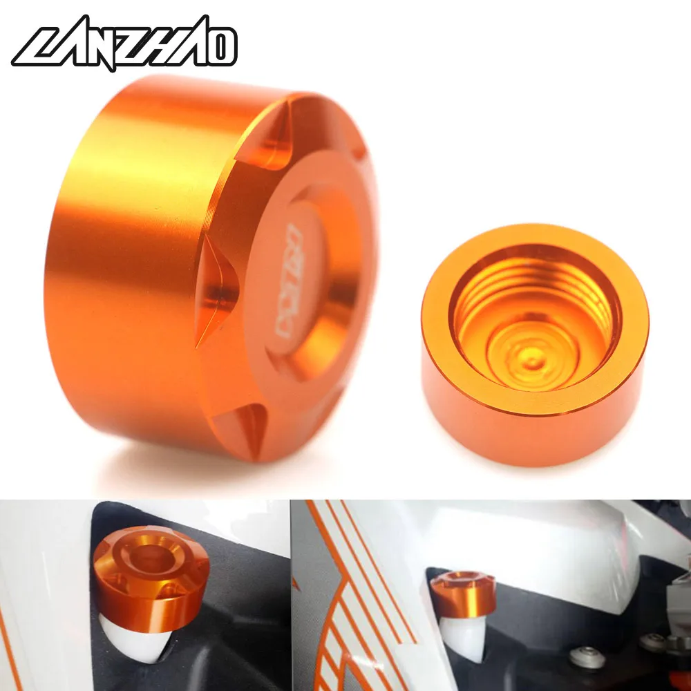Оранжевая крышка для водопроводной трубы мотоцикла алюминиевые аксессуары с ЧПУ