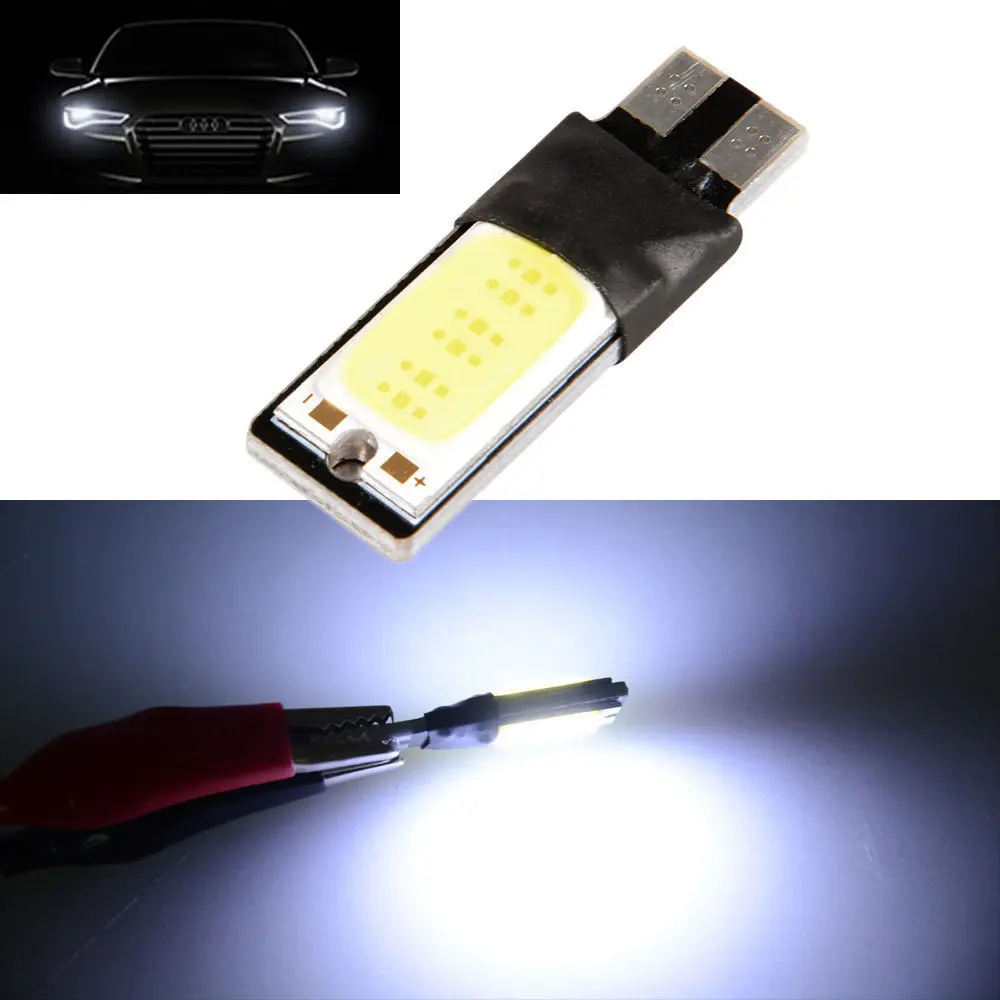 Комплект 10 светодиодных ламп COB T10 24 LED s 5W Branca Farol 12V W5W|Сигнальная лампа| |