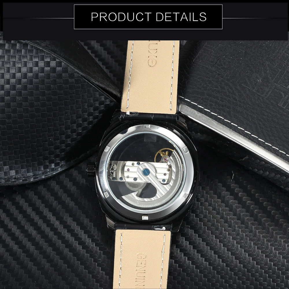 FORSINING Золотой мост автоматические механические часы для мужчин прозрачный чехол