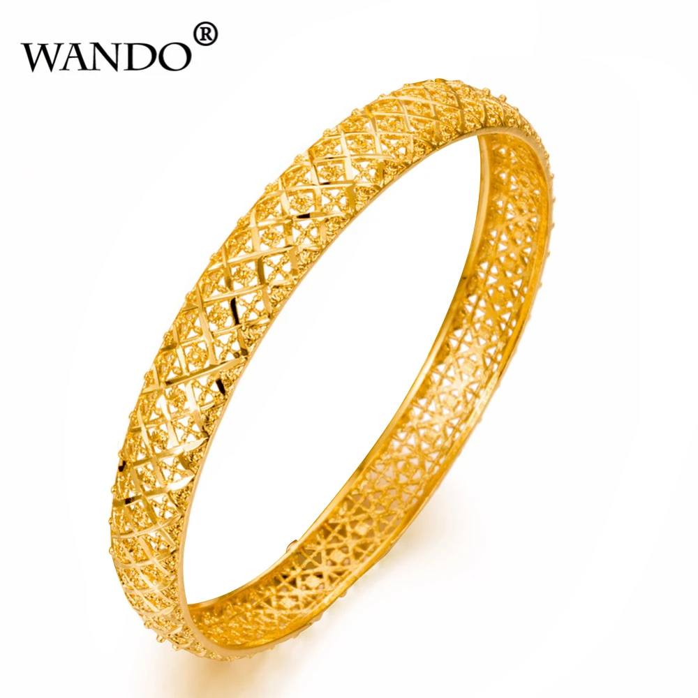 WANDO 1 шт. роскошные эфиопские браслеты для женщин цвет золото Ранняя Этническая