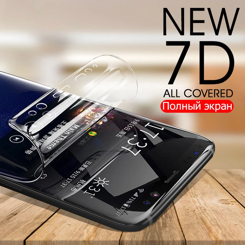 3D изогнутая мягкая Гидрогелевая пленка для Samsung Galaxy Note 9 8 S9 S10 Защита экрана S8 S7 S6