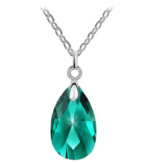 Ожерелье с подвеской кристаллом в виде воды|fashion jewelry|jewelry fashionjewelry free shipping |
