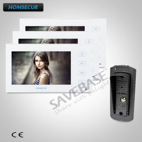 HOMSECUR 7 &quotпроводной Hands free видео и аудио умный дверной звонок + двухсторонний