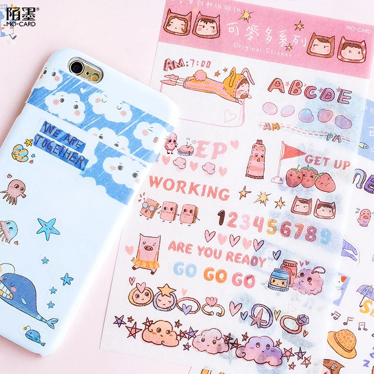 Милая Бумага наклейки DIY креативный альбом дневник декоративные | Канцтовары для