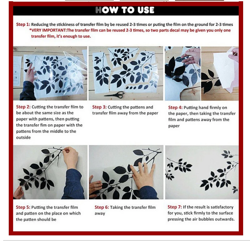 Набор из 60 шт. наклеек на стену в виде усов для детской комнаты детский Декор