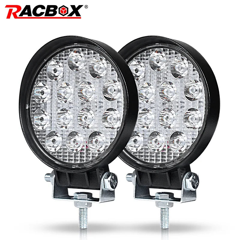 Лампа Worklight 4 дюйма 42 Вт 48 60 внедорожный тонкий рабочий свет 12 в интерьер led 4x4