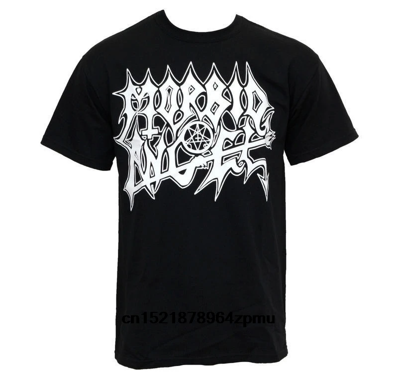 Для мужчин футболка модные s Death Metal Морбид Ангел Повседневная хлопок короткий