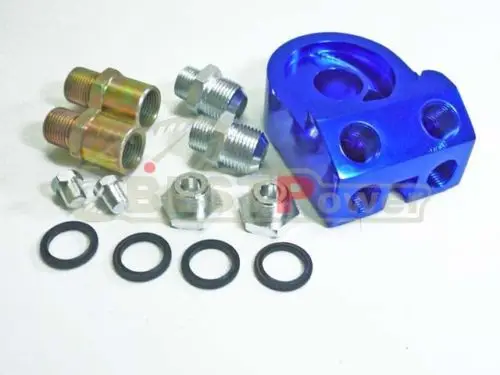 

M20-1.5 and 3/4UNF-16 Universal Oil Filter Cooler Sandwich Plate Adapter 10 AN