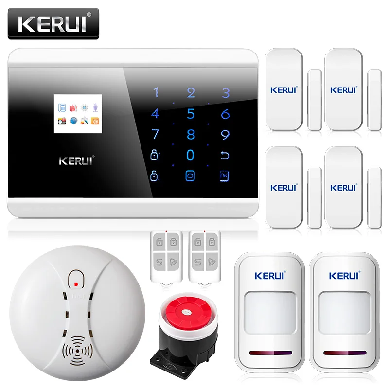 Беспроводная дымовая сигнализация KERUI 433 МГц для домашней безопасности IOS Android