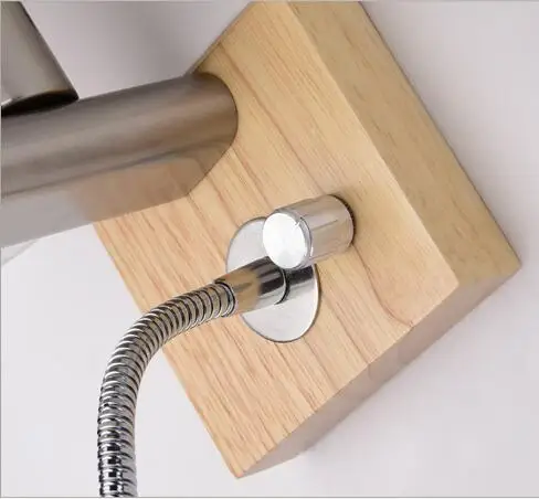 Деревянные настенные бра скандинавские Современные светодиодные Настенные