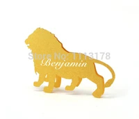 lion place cards wedding place cards lion zoowedding seating card escort cards safari animals baby showerpc001