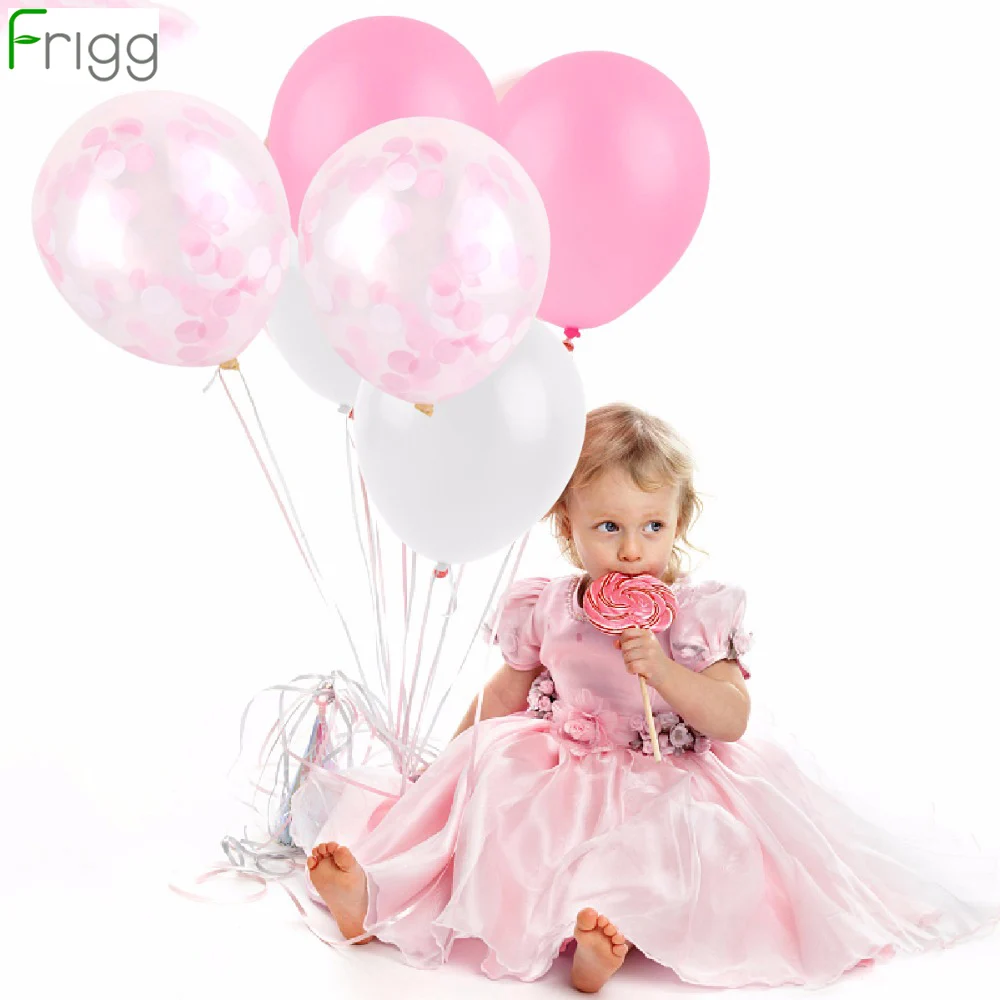 FRIGG розовые небесно голубые конфетти воздушные шары 12 шт дюймов дешевые