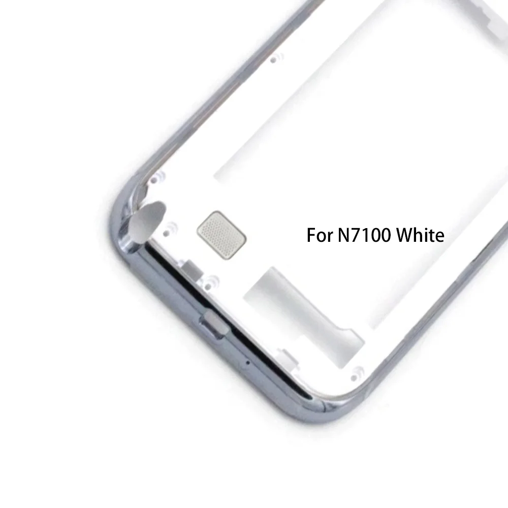 For N7100 White RUIHUITE средний корпус для samsung Galaxy Note 2 N7100 N7105 средняя рамка задняя рамка Ремонт Запасные части - Цвет: For N7100 White