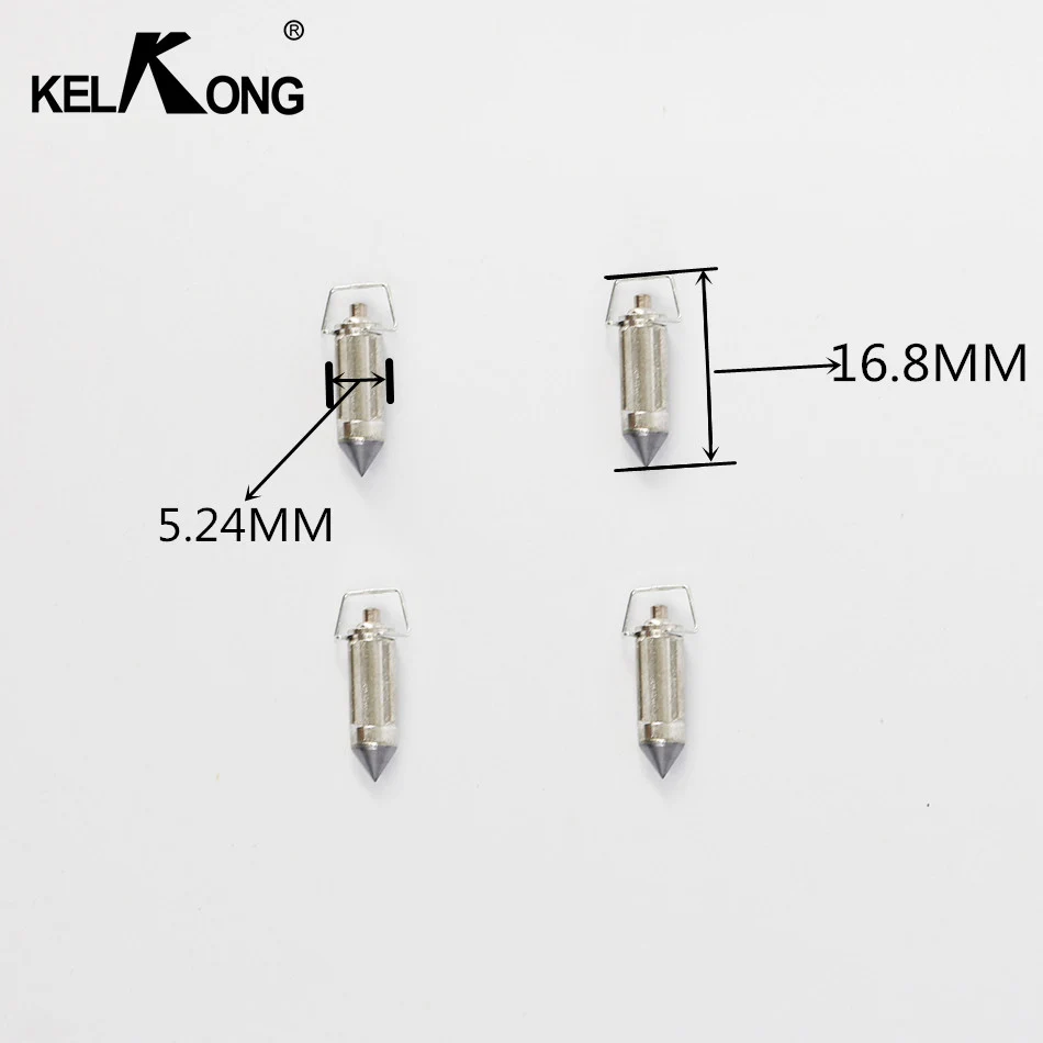 Карбюратор kelkong игольчатый клапан 50CC CG110 PZ19 PZ16 различные большой объем мотоциклов треугольная игольчатый клапан иглы - Цвет: Серебристый