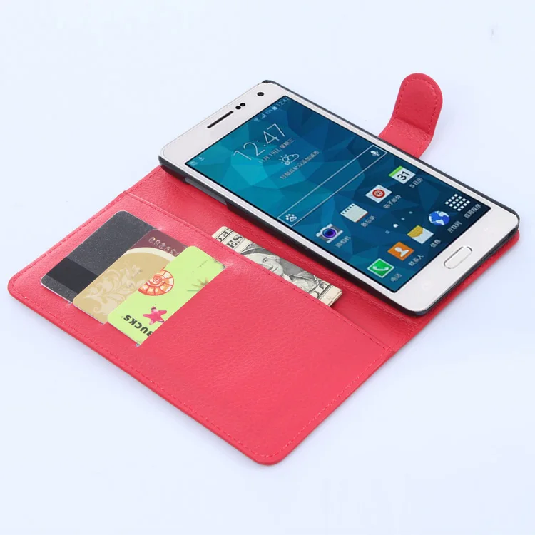 Роскошный чехол-Кошелек из искусственной кожи с откидной крышкой для Samsung Galaxy A7