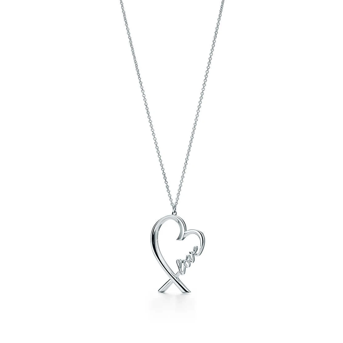 Wintion tiff Love pendantnecklace оригинальный 100% стерлингового серебра 925 пробы для женщин