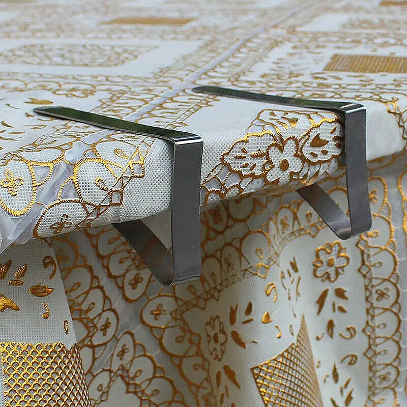 Stainless Steel Tablecloth Brackets Bracket Table Cloth Holder Clip | Канцтовары для офиса и дома