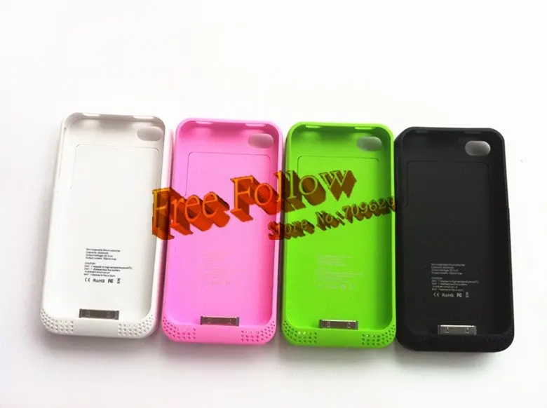 2000mah Battery External Charger Case for iphone 4 4G 4S with Retail Box + data line *10pcs* dhl free shipping|charger 12v|charger cordcharger tuner