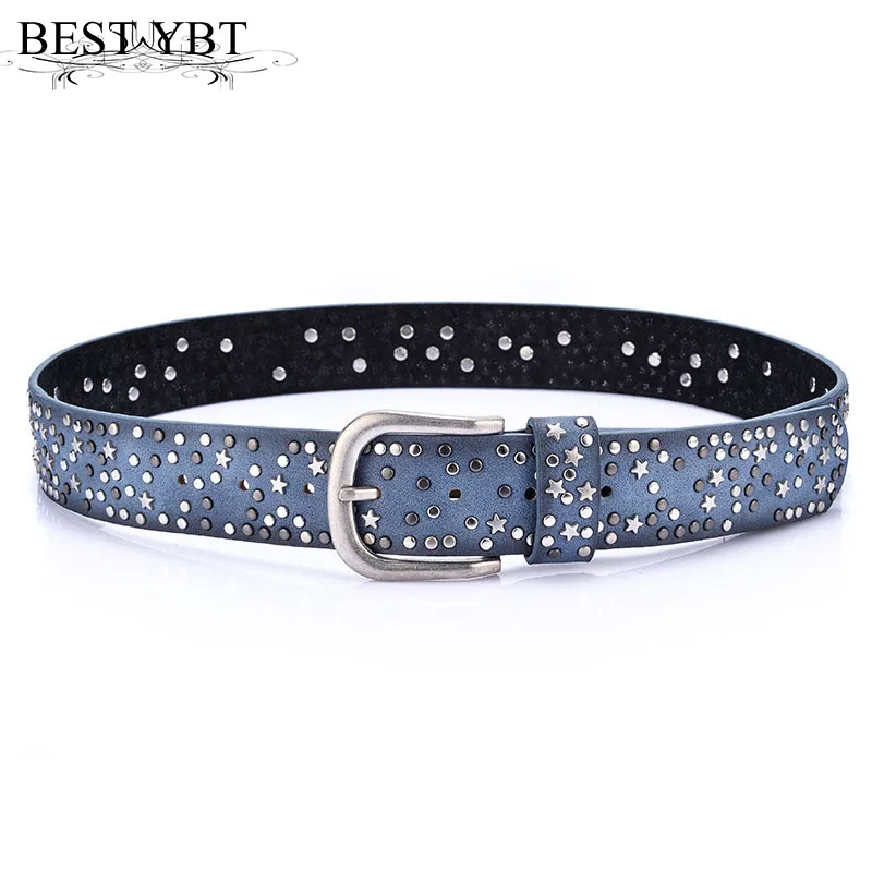 

Best YBT Women Belt Imitation leather Alloy Pin buckle Belt Cowboy Outdoor Sports Simple Fashion Hot Selling New Arrive Belt