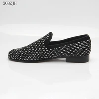 xobzjh 2019 new men shoes summer breathable leather loafers wedding party shoes for men black working slip on shoes big size