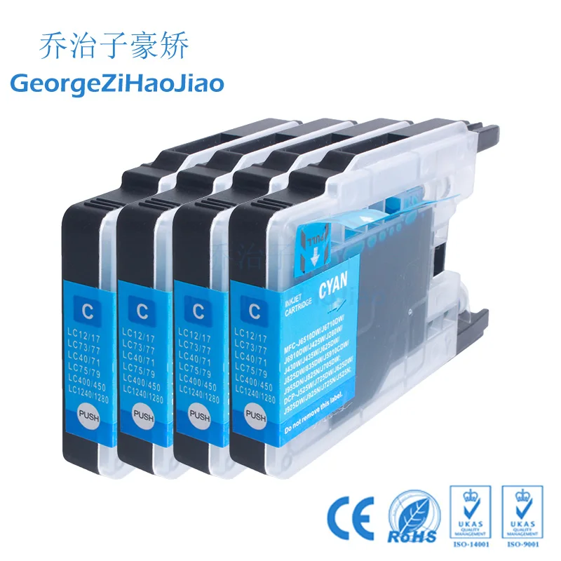 4 шт. LC1240 совместимый чернильный картридж для принтера Brother MFC J430W J6910DW J825DW DCP J525N J925N