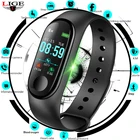 Смарт-браслет LIGE, водонепроницаемые спортивные часы для мужчин и женщин, фитнес-браслет с шагомером, пульсометром, тонометром, смарт-браслет + коробка