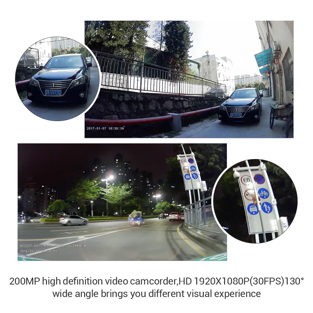 Видеорегистратор Blueskysea DV688 1080p GPS для мотоцикла| |