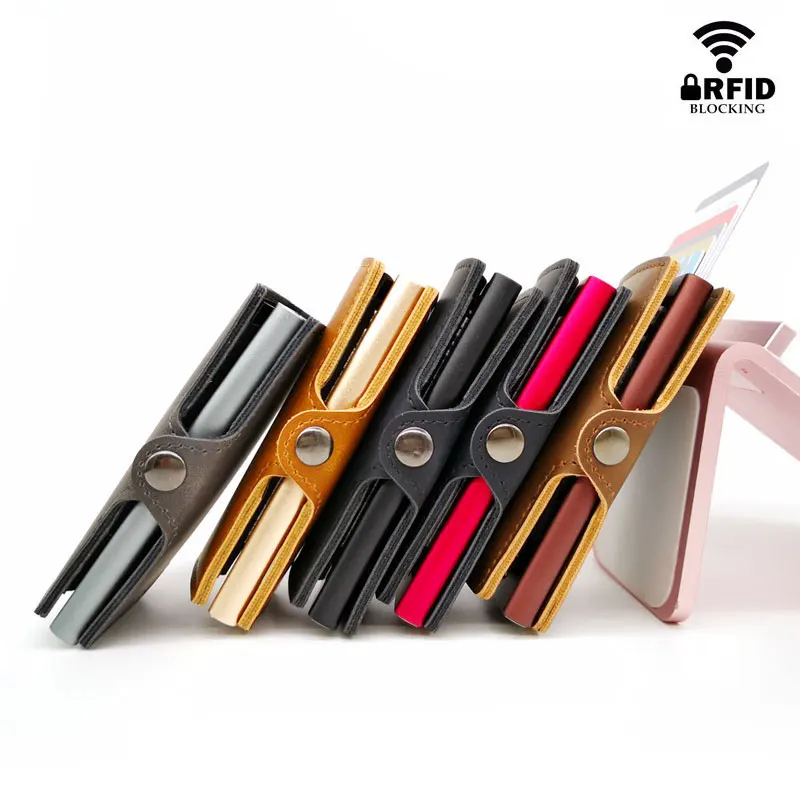 Мужской кошелек с отделением для кредитных карт Anit RFID алюминиевый