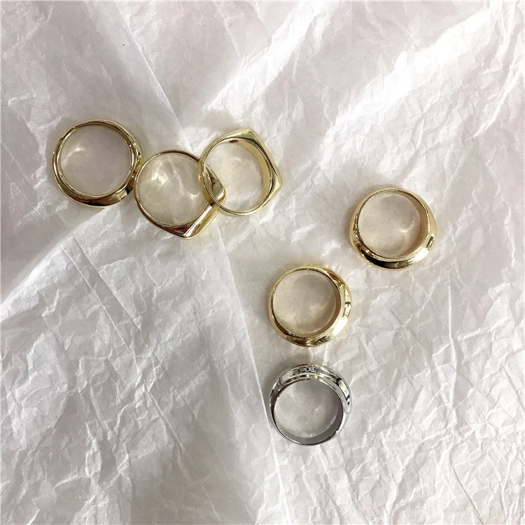 Мужские и женские кольца с металлическим покрытием anel R151 уникальные обручальные