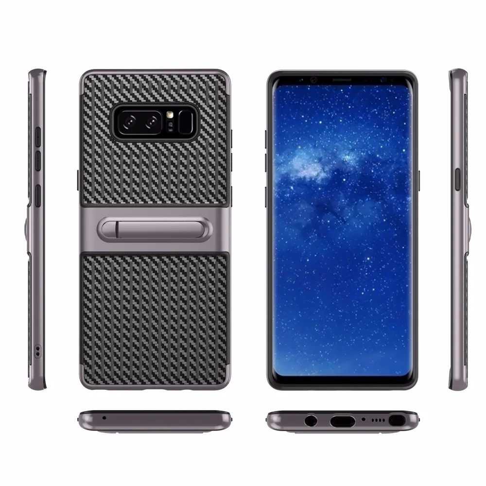 Dulcii для Samsung Galaxy Note 8 чемодан Стиль PC Рамки + ТПУ Подставки чехол телефона