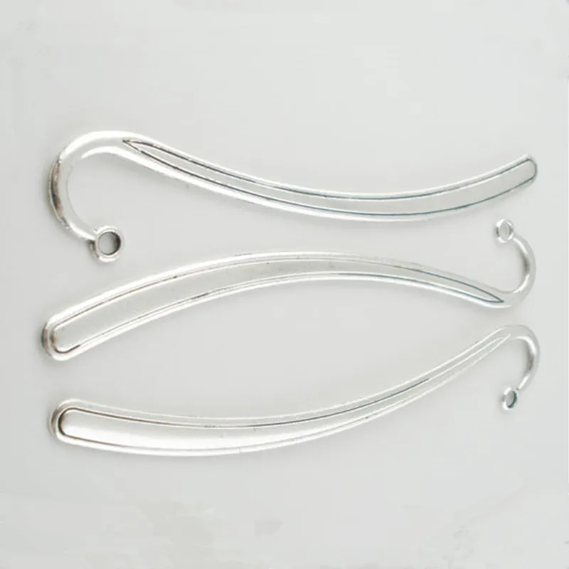 20 шт закладки Сделай Сам античный серебряный тон металлический пустой Горячий