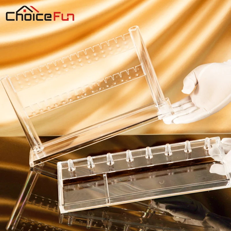 CHOICE FUN Modern DIY Clear Necklace Ring Accessories Earrings Holder Stand Home Organization And Earring Storage For Jewelry | Дом и сад