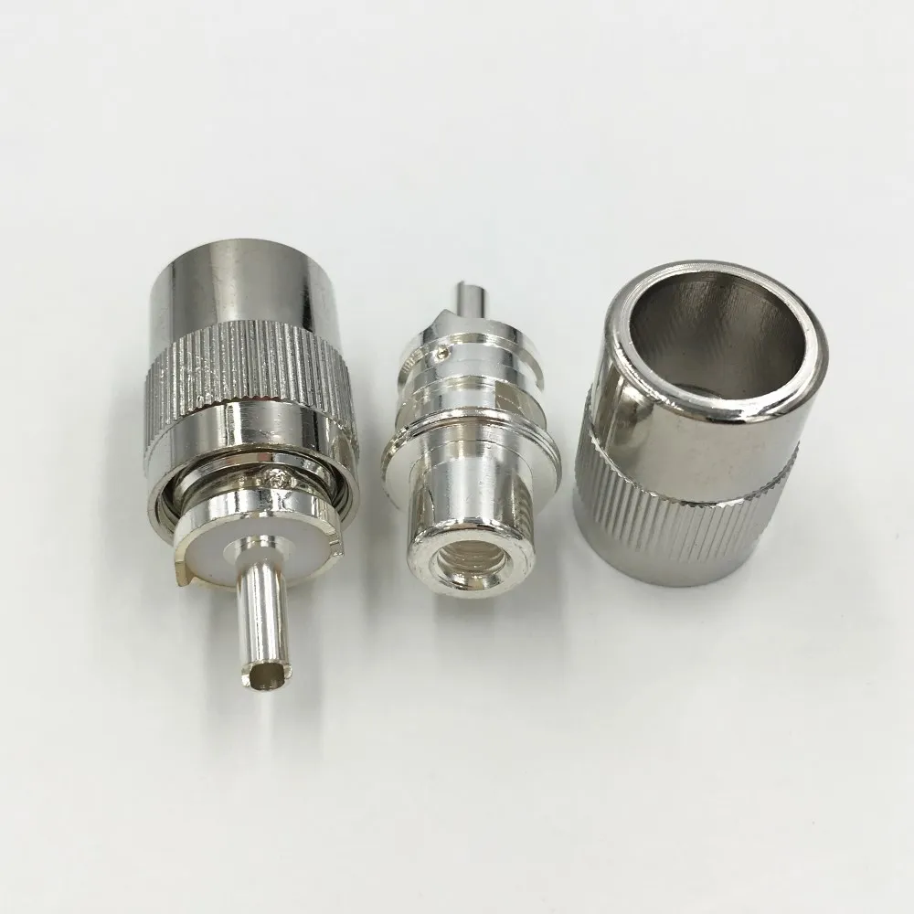 5 шт латунный UHF PL259 штекер для припоя RG58 RG142 / RG5 RG6 5D FB RG8 RG213 LMR400 кабель