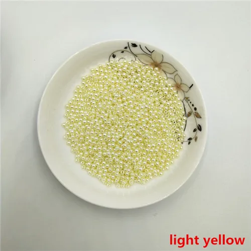 color8 3 мм 1010 шт Круглые ABS имитация жемчуга бусины для рукоделия подходят для ювелирных изделий ручной работы DIY ожерелье и браслеты аксессуары - Цвет: color8