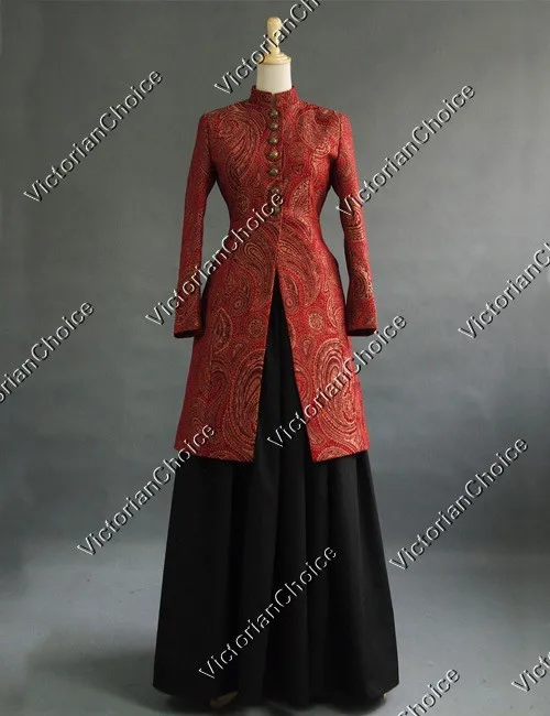 

Custom Made-Victorian Edwardian Ladies Frock Dress Old West Jacket Reenactment