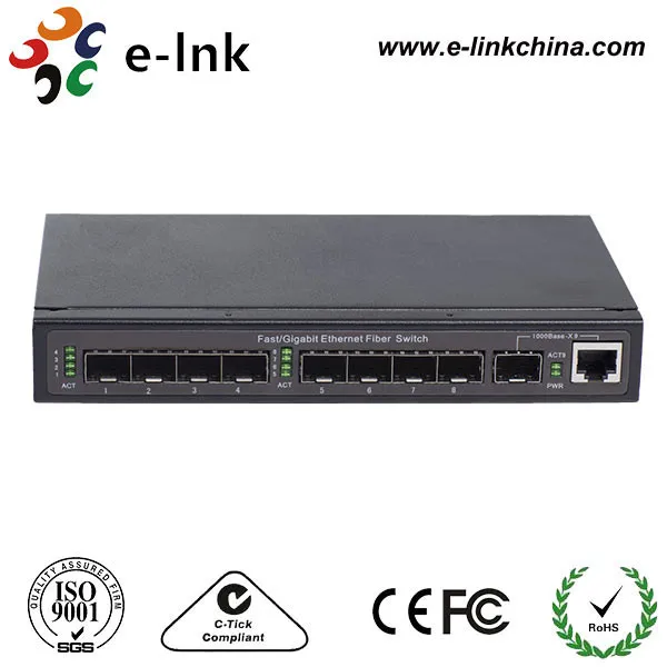 1000M 8 Port unmanged SFP волоконный переключатель|fiber switch|fiber sfpfiber port |