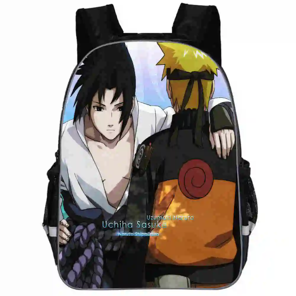 Наруто рюкзак Uchiha SASUKE uzumaki для подростков мальчиков девочек малышей животных детей школьные сумки для книг мужчин женщин Рок Mochila Bolsa - Цвет: AE