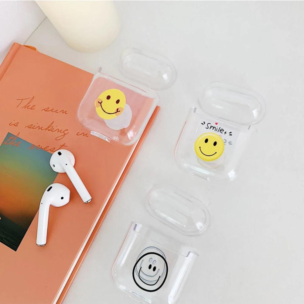 Жесткий прозрачный чехол для наушников из поликарбоната AirPods 1 2 оболочка Apple Pods