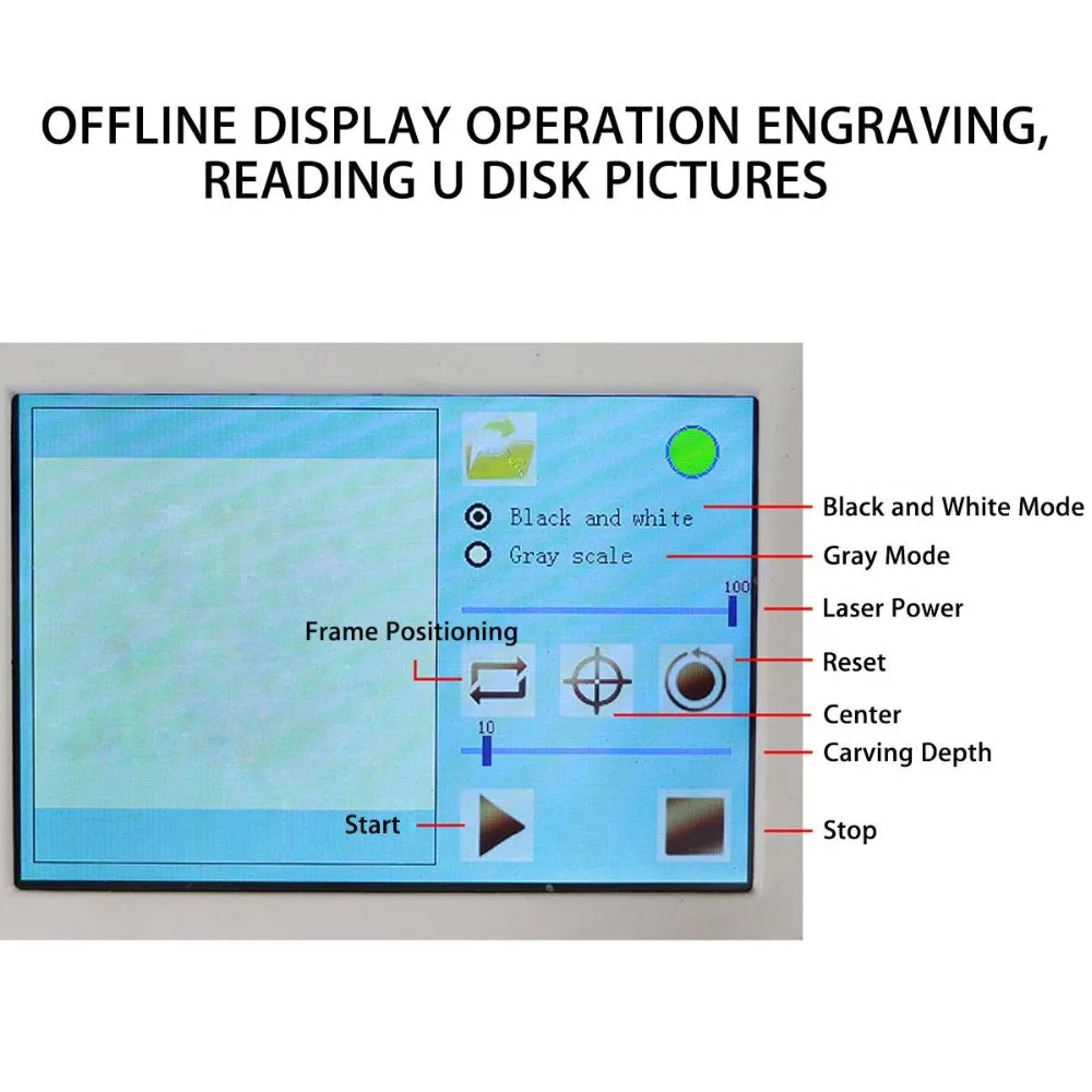 Фрезерный станок из алюминиевого сплава 3000 МВт гравировальный 155 мм * 175 с ЧПУ 3 Вт